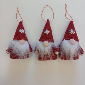 DECOLED Sada trpaslíkov, 11 cm, červená