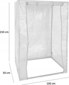 Garden Line ZÁHRADNÝ SKLENÍK 100 x 50 x V150 cm
