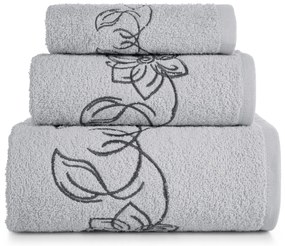 FROTÉ UTERÁK LILA SADA 1KS 30X50 CM, 1KS 50X90 CM, 1KS 70X140 CM STRIEBORNÁ