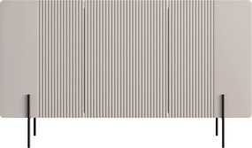 Komoda Malmi 150 cm - kašmírová / crema bianca / čierna