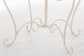 Kovový stôl Sheela - Krémová antik