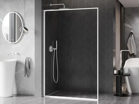 Mexen Kioto-F L, sprchová zástena s rámom 70 x 202 cm, 8 mm číre sklo, biely profil, 800-070-174-20-00