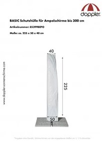 Derby Basic ochranný obal pre slnečníky s bočnou nohou do 300 cm