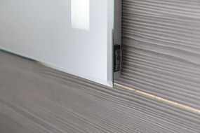 Aqualine Aqualine, LED podsvietené zrkadlo 50x70cm, gombíkový vypínač, ATH5