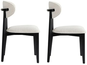 Sada jedálenských stoličiek Lionte White andBlack, 2 ks