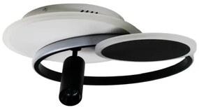 LED Stmievateľné svietidlo LED/65W/230V 3000-6500K biela/čierna + diaľkové ovládanie