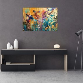 Obraz - Abstraktná maľba prírody (90x60 cm)