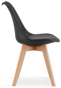 Jedálenský stôl ARTISAN so štyrmi stoličkami MARK čierne