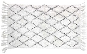 Biela kúpeľňová predložka 50x80 cm Latika – douceur d'intérieur