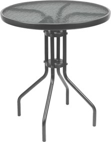 CH Sivý okrúhly záhradný stôl Peon