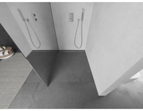 Mexen Kioto L, sprchová zástena Walk-In 110 x 200 cm, 8mm sklo vzor zrkadlo, chrómový profil, 800-110-103-01-50