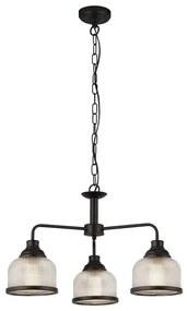 Searchlight 1683-3BK - Luster na reťazi BISTRO 3xE27/60W/230V čierna