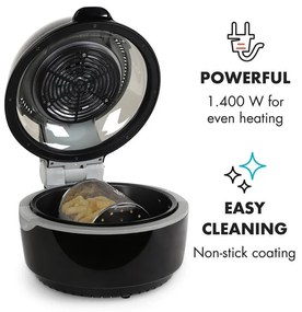 Klarstein TK20-VITAIR FRYER BL, teplovzdušná fritéza, 1400 W, 9 l, čierna