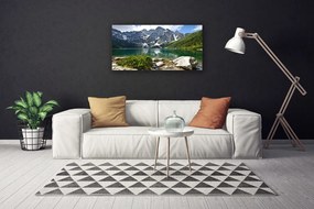 Obraz Canvas Jazero hory príroda 140x70 cm