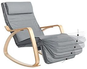 Hojdacie kreslo SONGMICS LYY010G01 - sivé