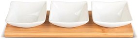 Lamart LT9217 4-dielna servírovacia súprava misiek Bamboo, 26 x 8 cm