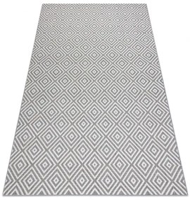 Koberec FLAT SISAL 48607637  Námestie  diamant sivo /  krémový