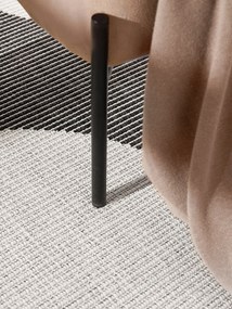 NORTHRUGS, Kusový koberec Duet Bowen 106244 Black/White kruh - na von aj na doma, 160x160 (priemer) kruh, čiernobiela, chodba / predsieň