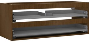 Mexen Box-A, závesná skrinka 120 cm, 2 zásuvky, orech, 91AX0-1200-470-2-86