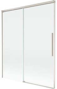 Mexen Rox, 2-krídlová posuvná vaňová zástena 140 x 150 cm, 8mm číre sklo, oceľový profil, 8C9-140-001-97-00
