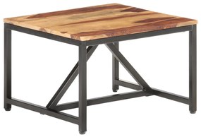 vidaXL Odkladací stolík 60x60x40 cm masívne sheeshamové drevo
