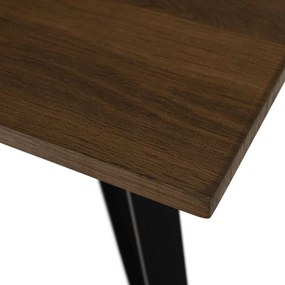Tempo Kondela Jedálenský stôl, dub/čierna, 150x80 cm, FRIADO