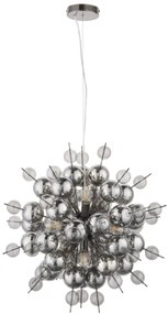 Endon 81583 - Luster na lanku JOULES 9xE14/7W/230V lesklý chróm/dymová