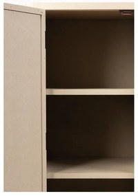 Krémová ratanová skrinka 80x100 cm Amaya – White Label