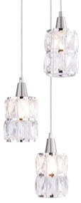 Globo 15760-3 - Krištáľový luster na lanku WOLLI 3xE14/40W/230V