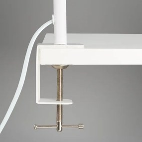 Brilo - LED Flexibilná stolná lampa s klipom TRASNA LED/7,5W/230V biela
