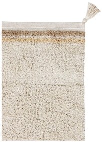 Krémový prateľný ručne tkaný bavlnený koberec 120x160 cm Bloom Natural – Lorena Canals