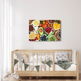Obraz - Zdravé potraviny (90x60 cm)