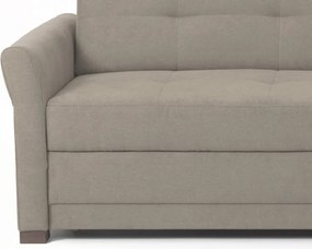 Rohová sedacia súprava Harris, hnedo-béžová taupe látka, pravý roh