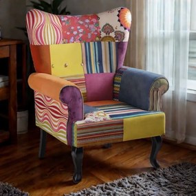 Patchwork kreslo RELAX