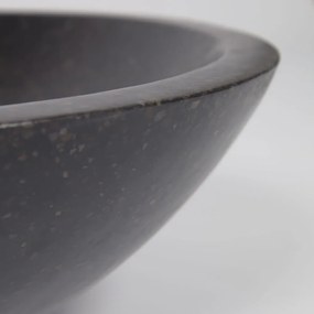 Čierne umývadlo z terrazzo Kave Home Sunday, ø 40 cm