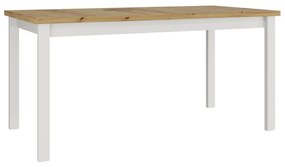 Rozkladací stôl Diesel 90 x 160/200 IV, Morenie: dub artisan L, Farby nožičiek: biela