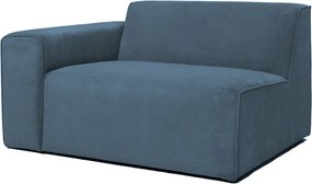 Modrý menčestrový modul pohovky (ľavý roh) Sting – Scandic