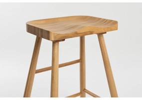 Barová stolička z dubového dreva v prírodnej farbe (výška sedadla 65,5 cm) Vander – White Label
