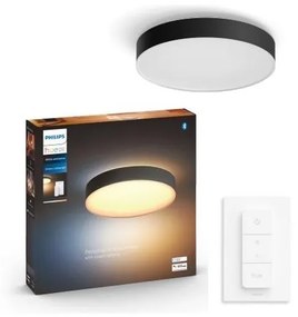 Philips - LED Stmievateľné stropné svietidlo Hue ENRAVE L LED/33,5W/230V čierna+ DO