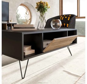 Dizajnový konferenčný stolík Baqia 120 cm orech čierny