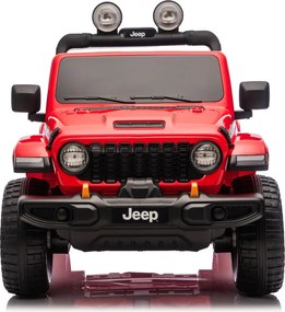 LEAN CARS Batéria pre vozidlá Jeep Rubicon 4x4 DK-JWR556 4x200W 24V červená