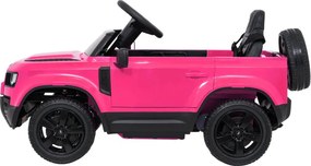 Elektrické autíčko Land Rover Defender ružové