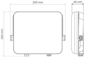 LED Vonkajší reflektor MILKY LED/50W/230V 4000K IP65 čierna