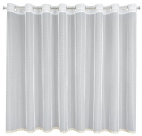 ZÁCLONA NA KRÚŽKOCH VIVIAN 300X150 CM BIELA