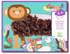 Djeco Fluffy friends: Tvorenie s vlnou a suchým zipsom