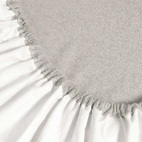 Goldea nepriepustná froté plachta do detskej postieľky - sivohnedá 70 x 140 cm