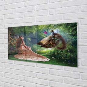 Nástenný panel  Bažant female forest 125x50 cm