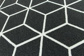Protišmykový behúň cubes 29 - čierny