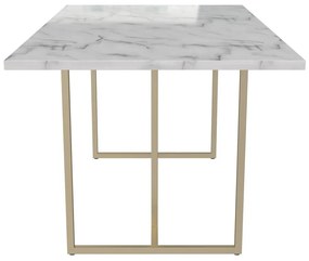 Jedálenský stôl s doskou v dekore mramoru 90x160 cm Astor – CosmoLiving by Cosmopolitan