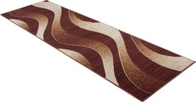 TA Koberec K857A BROWN CHEAP PP BGX Krémový Obdĺžnikový Rozmer: 80x250 cm